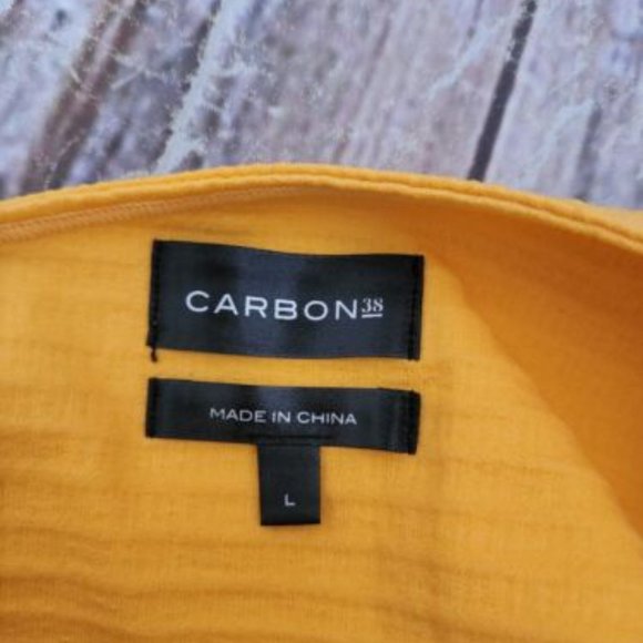 Carbon38 Jacquard One Shoulder Bra Yellow Large NWT - Picture 4 of 5